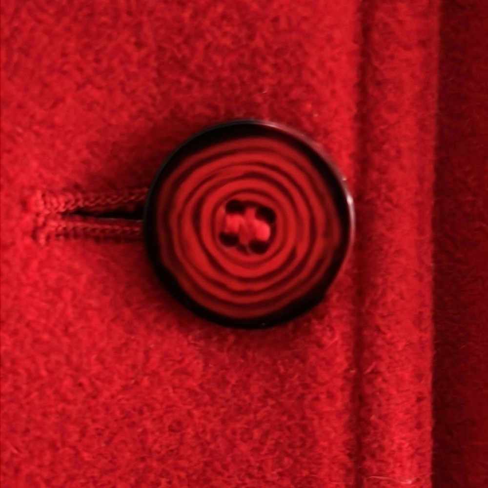 Red wool blend VALERIE STEVENS jacket - Picture 5 of 10